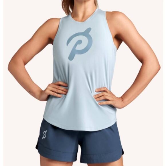 PELOTON Distance Shirttail Tank Top Slate Blue Gray Medium M - Picture 10 of 10